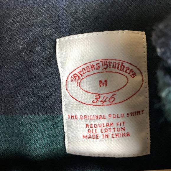 Brooks Brothers 346 Shirt Men Medium Flannel Tartan Plaid Original Polo Shirt - Picture 3 of 7